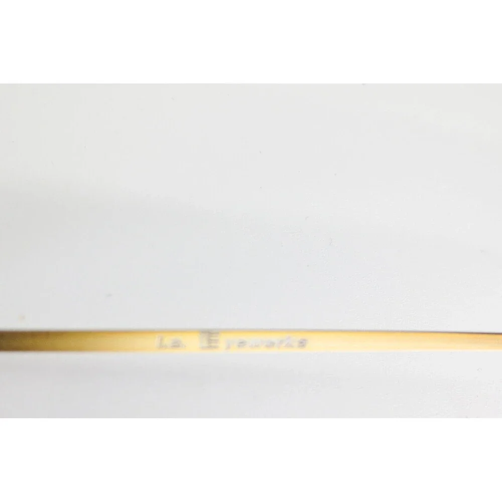L.A. Eyeworks VOX 455 Matte Gold Oval Sunglasses Made in Italy 35081